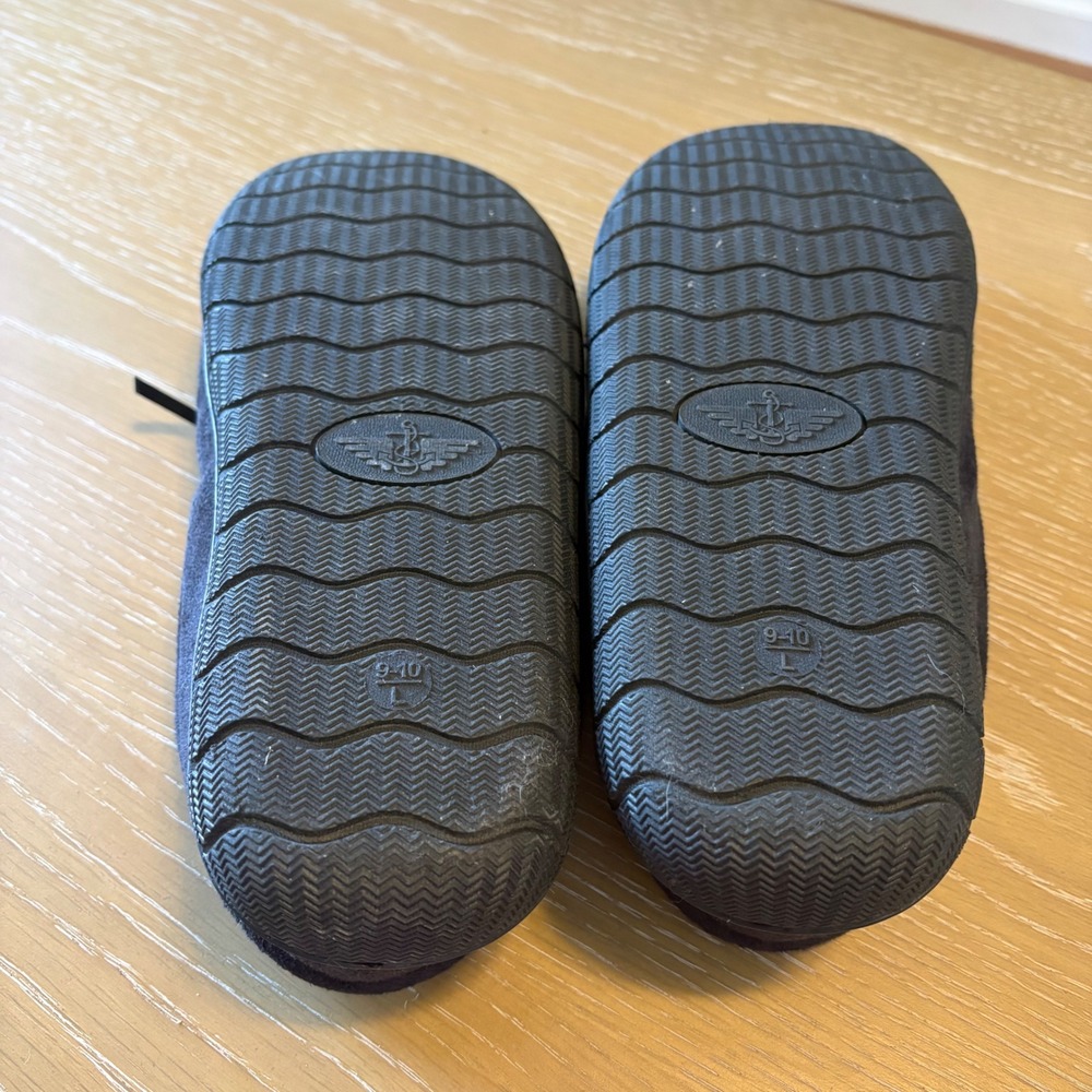Dockers‎ Mens Black Faux Suede Memory Foam Moccasin Slippers Size Large 9-10 - Picture 10 of 10